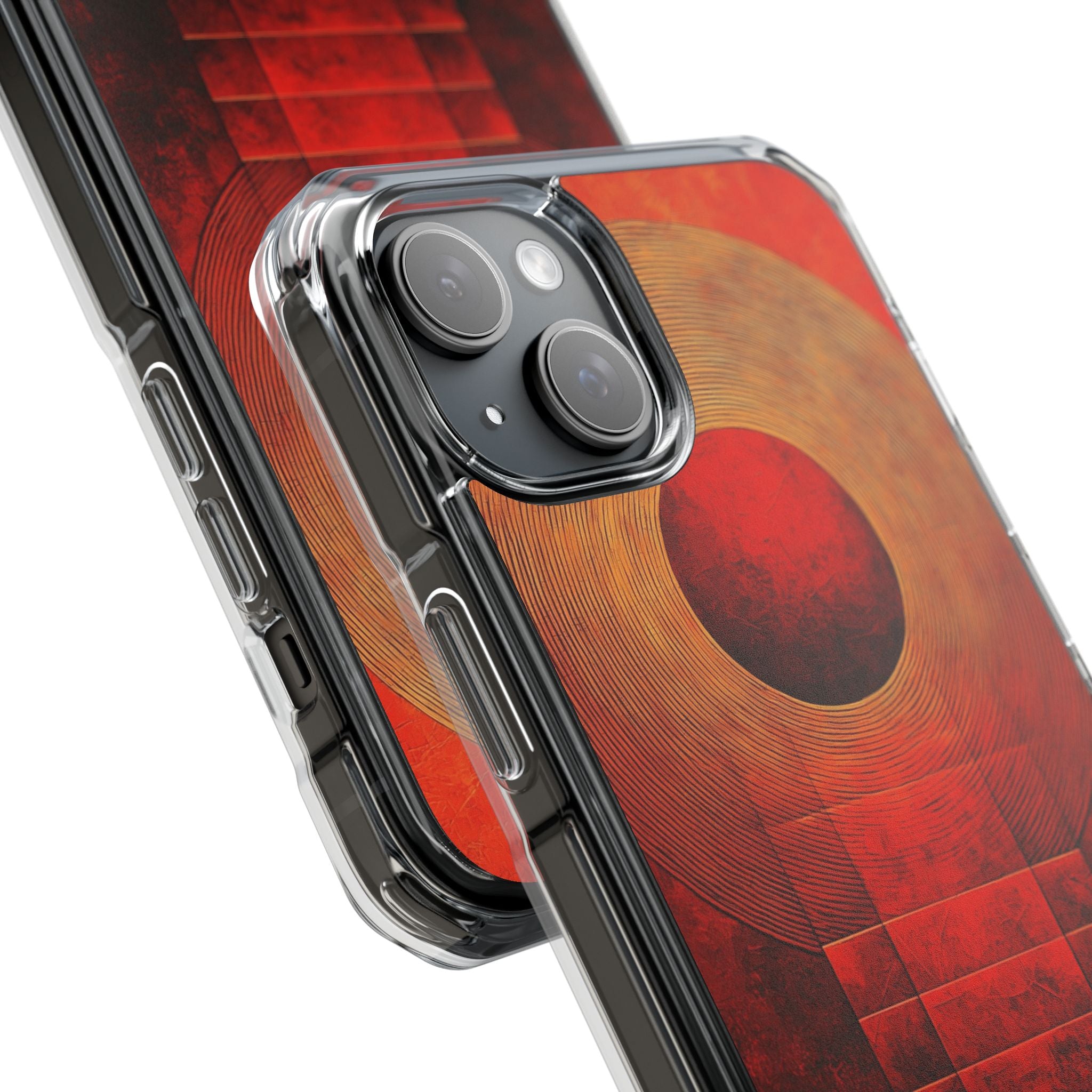 Circular Convergence Glows iPhone Case - Impact