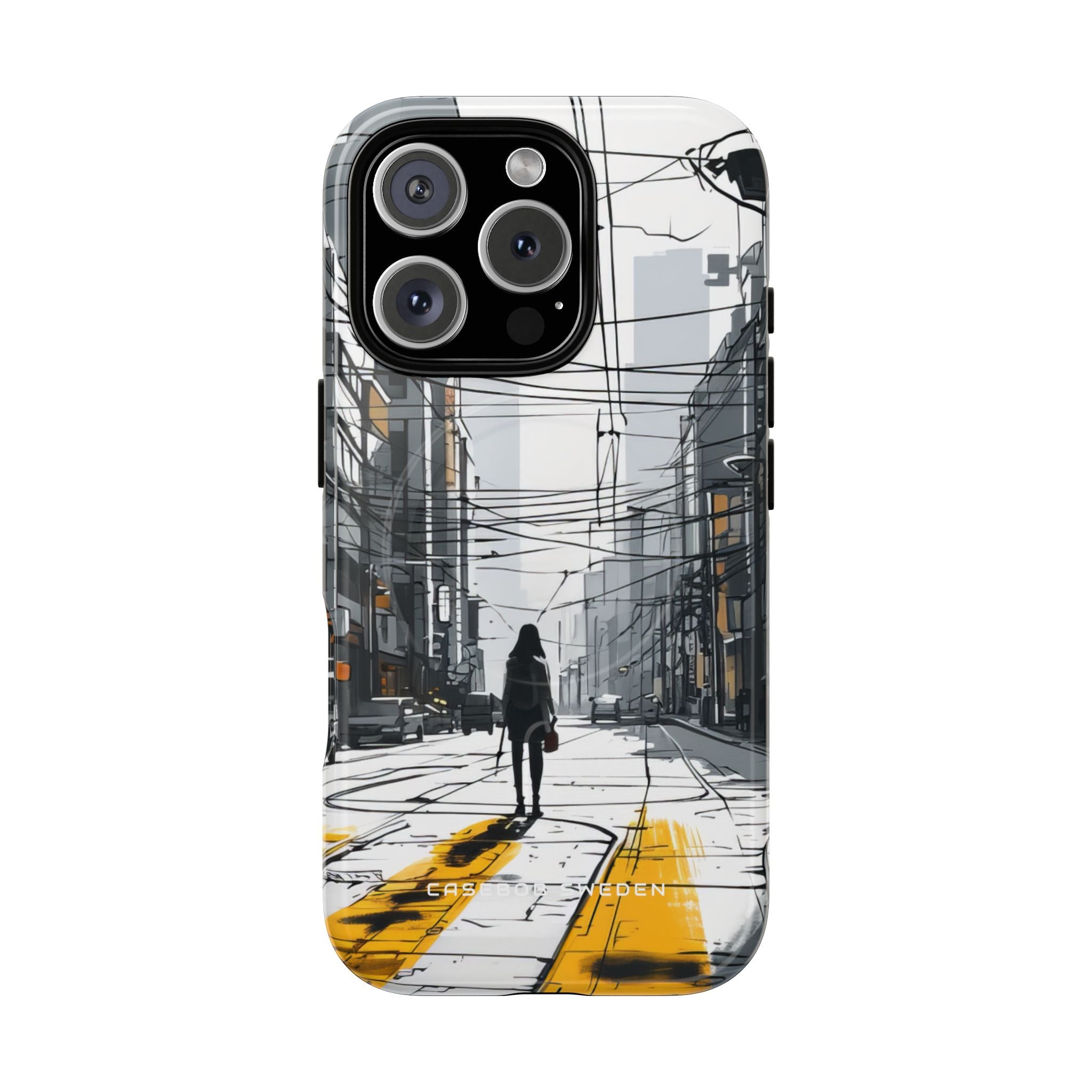 Urban Noir Streetscape iPhone 16  Tough+ Phone Case