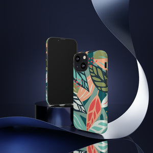 Mixed Tropical Leaf - Protective Phone Case