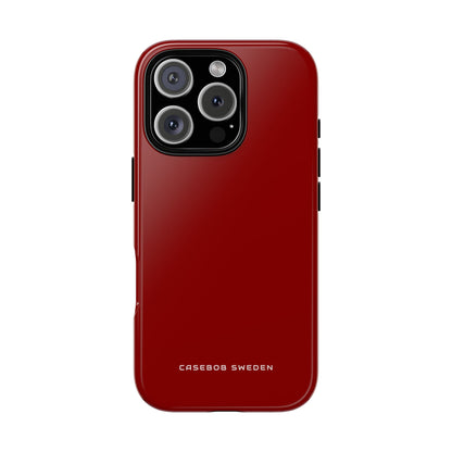 Dark Red iPhone 16 - Tough Phone Case