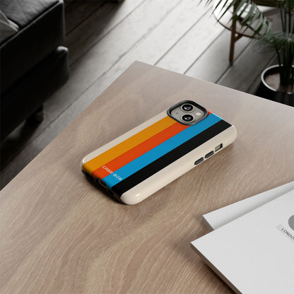 Vivid Stripe Harmony iPhone 14 Case - Tough