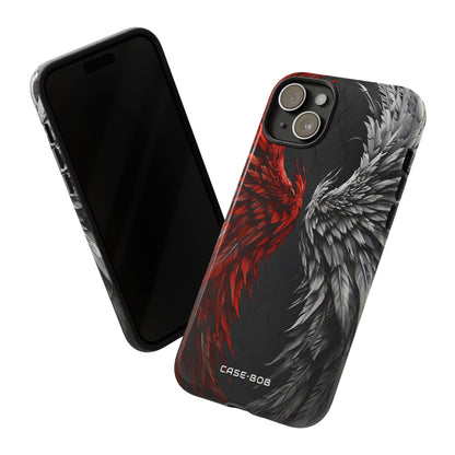 Crimson White Wings iPhone 15 Plus Case - Tough