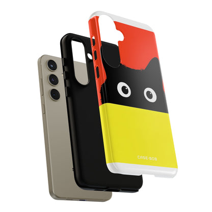 Peekaboo Cat Crimson Samsung S24 Plus Case - Tough