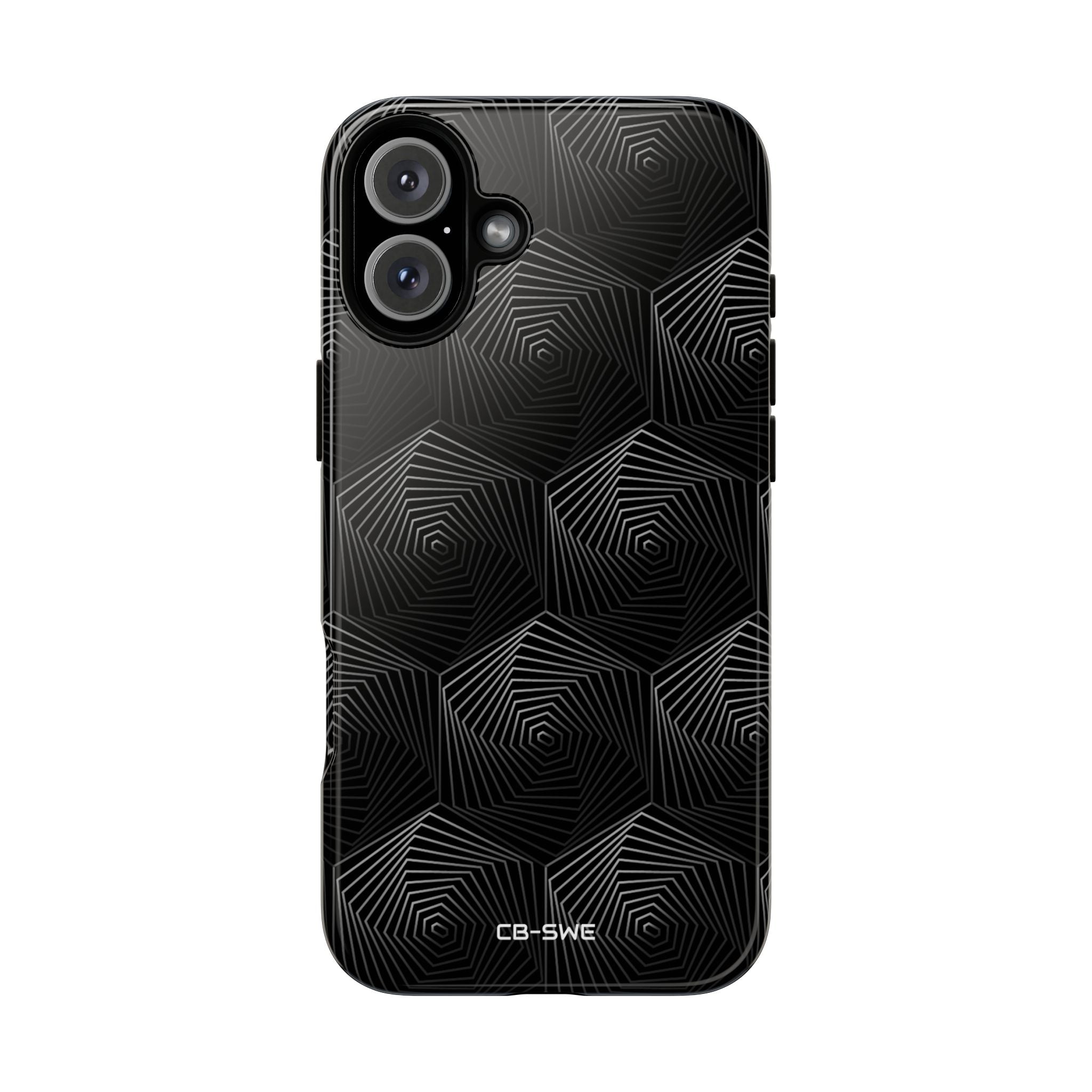 Geometric Spiral Illusion - iPhone Case