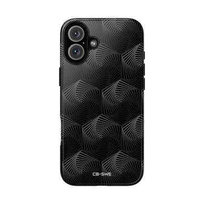 Geometric Spiral Illusion - iPhone Case