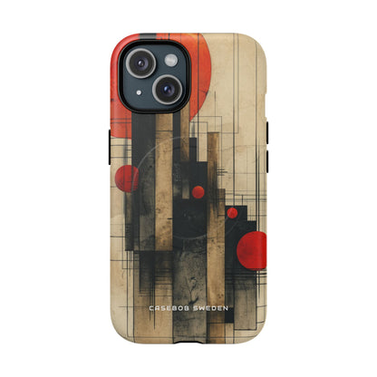 Vintage Geometric Harmony iPhone 15 | Tough+ Phone Case