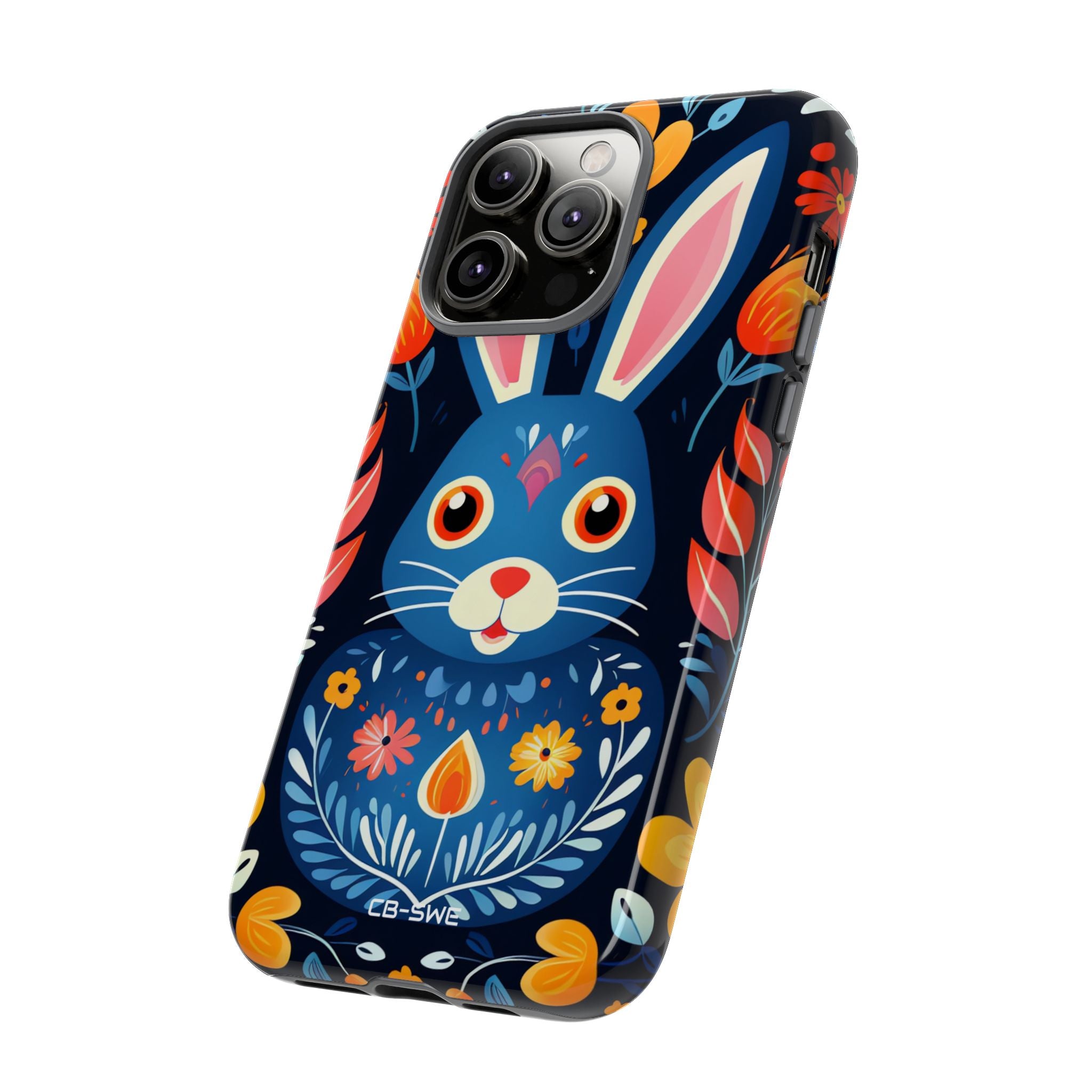 Bunny Jumps Joyfully - iPhone Case