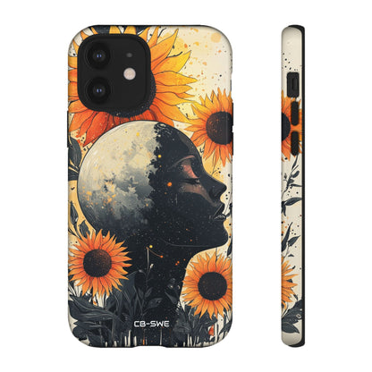 Sunflower Embraces Moon - iPhone Case
