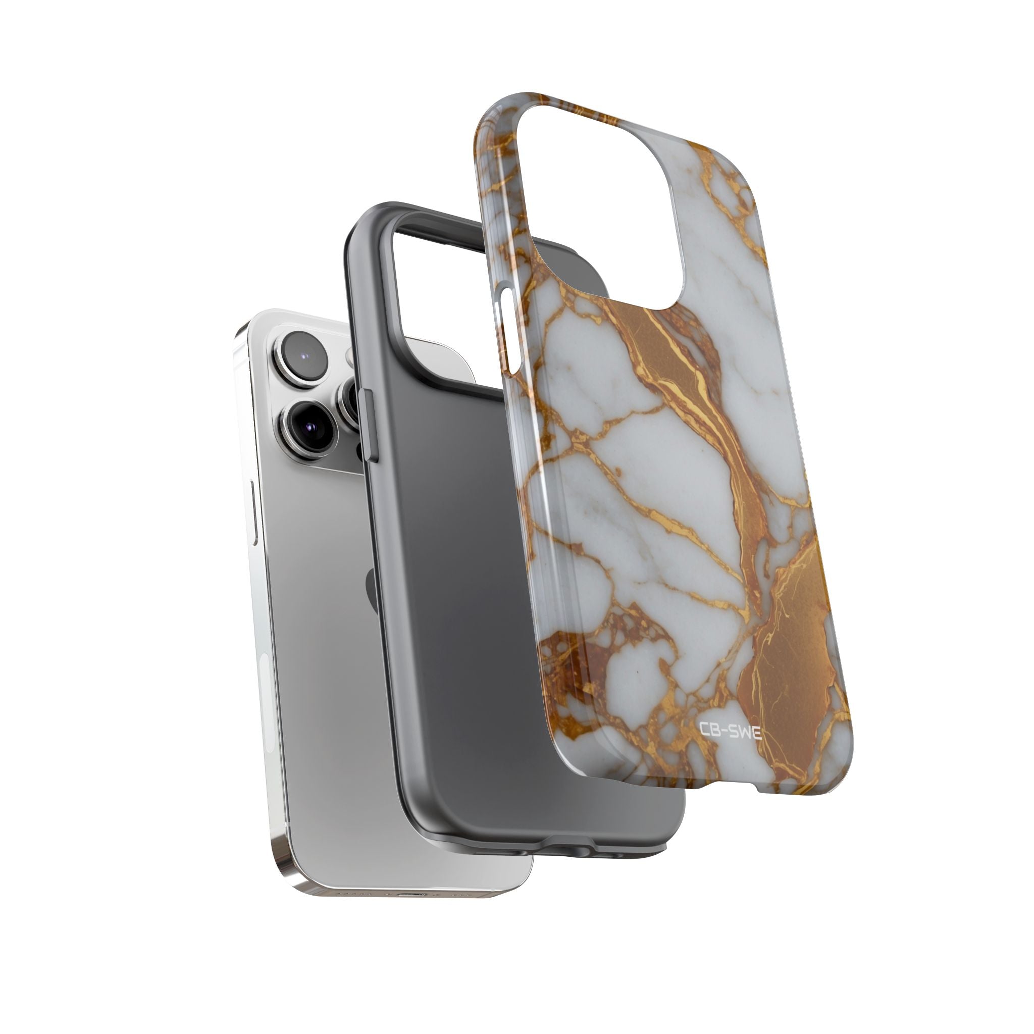 Golden Veins Flow - iPhone Case