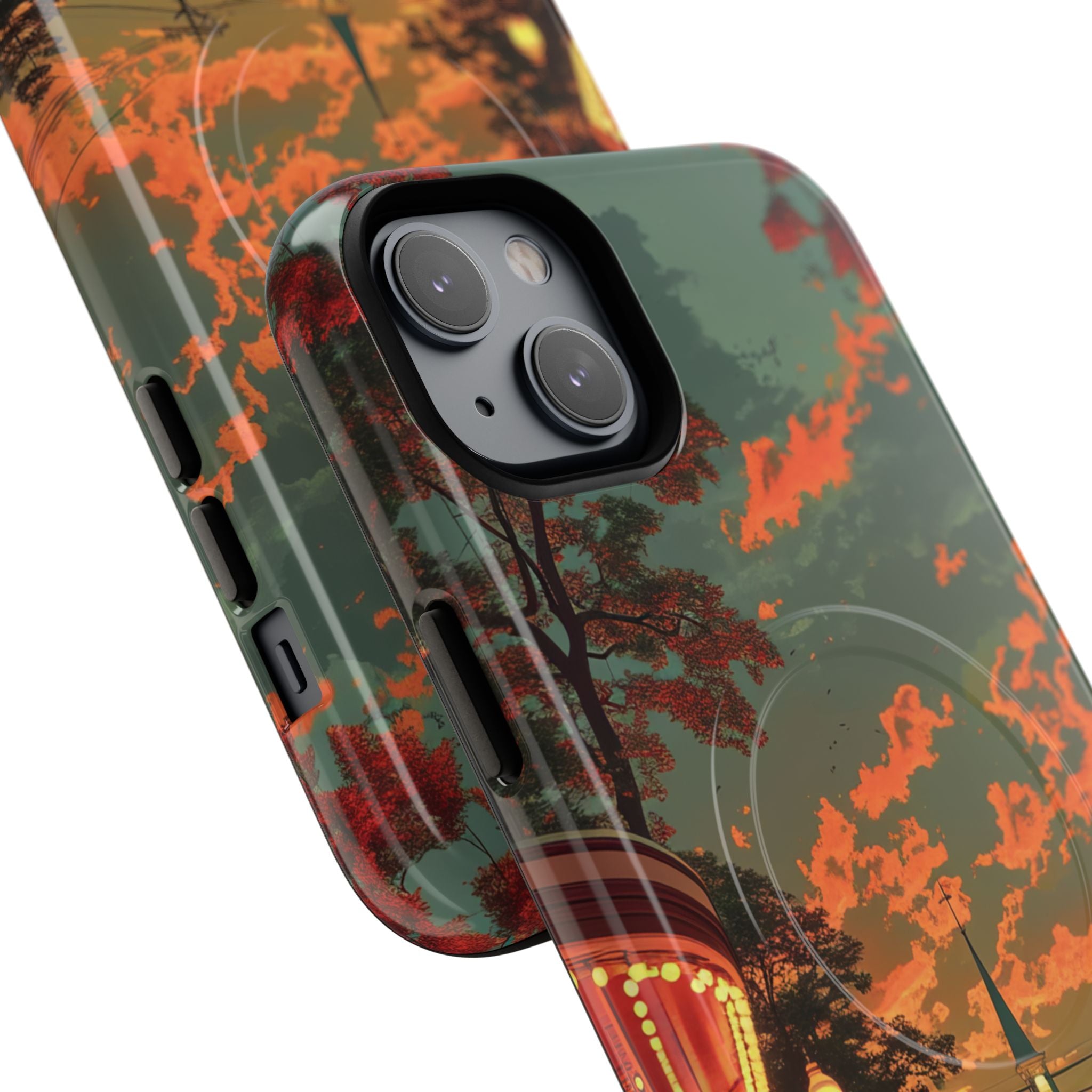 Mid-Century Nostalgia Streetscape iPhone 14 | Tough+ Phone Case