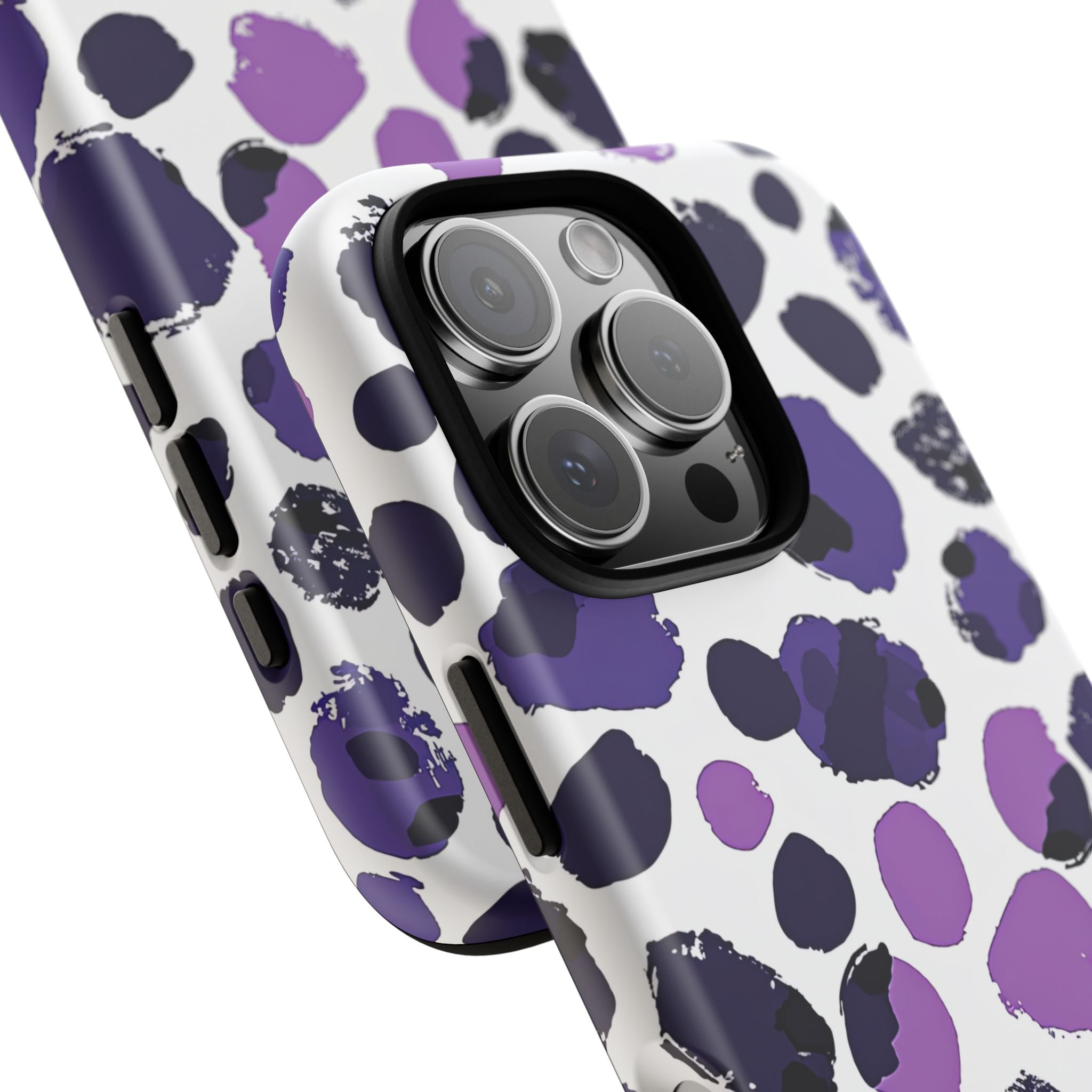 Purple Inkblots iPhone 16 - Tough Phone Case