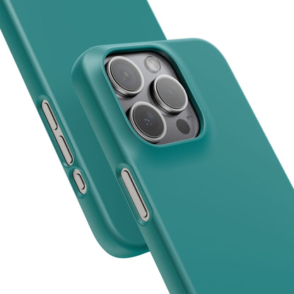 Dark Cyan iPhone 15 - Slim Phone Case