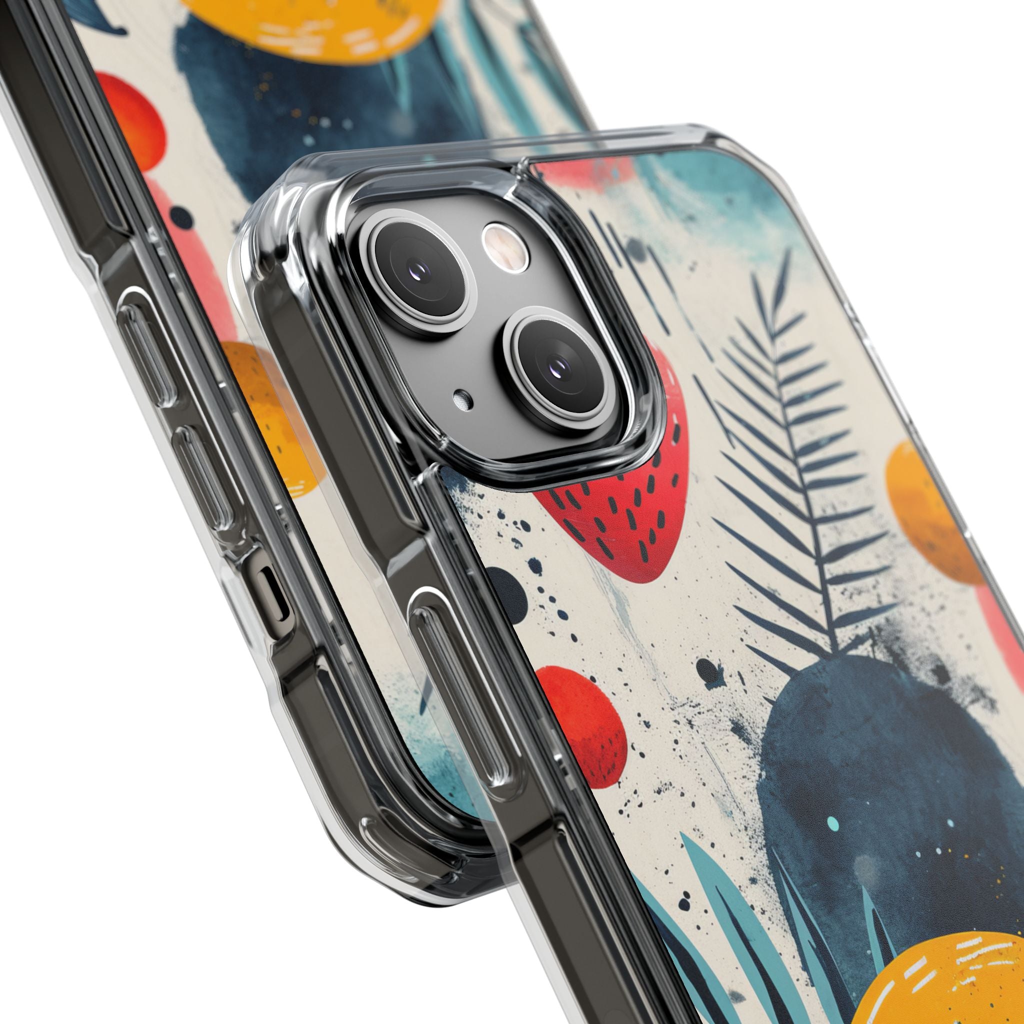 Vibrant Fruit Canvas - Clear Impact iPhone 14 Phone Case