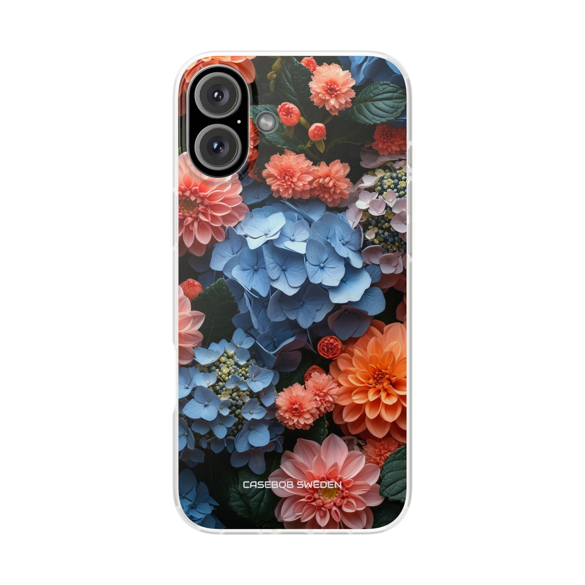 Blue Floral Bliss - Flexi iPhone 16 Phone Case