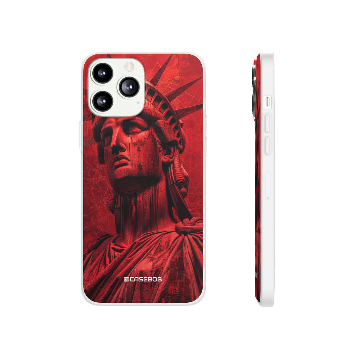 Red Liberty Revolution | Flexible Phone Case for iPhone