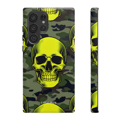 Neon Skull Camo Samsung S22 Ultra Case - Tough