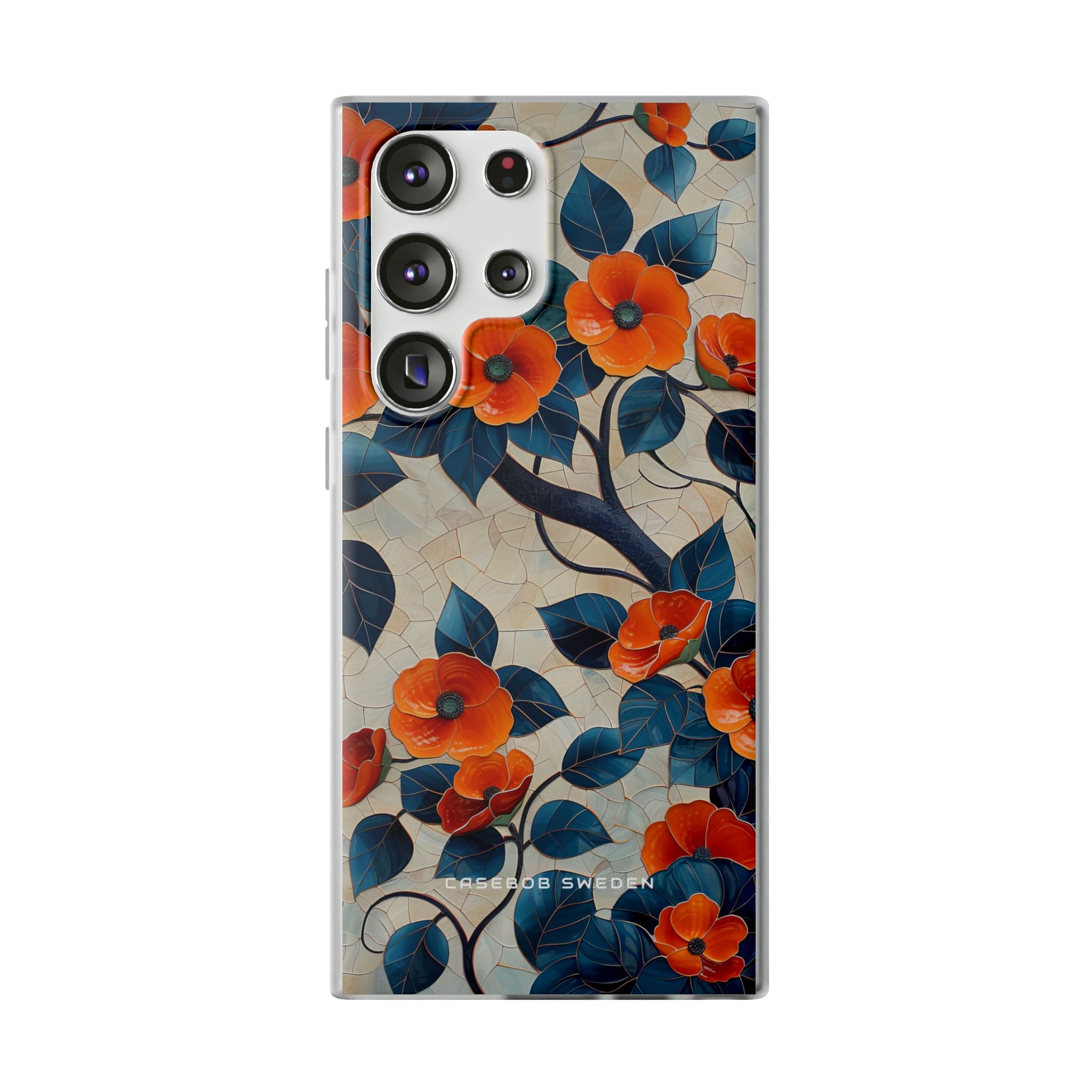 Orange Blossoms Mosaic Harmony Samsung S23 - Flexi Phone Case