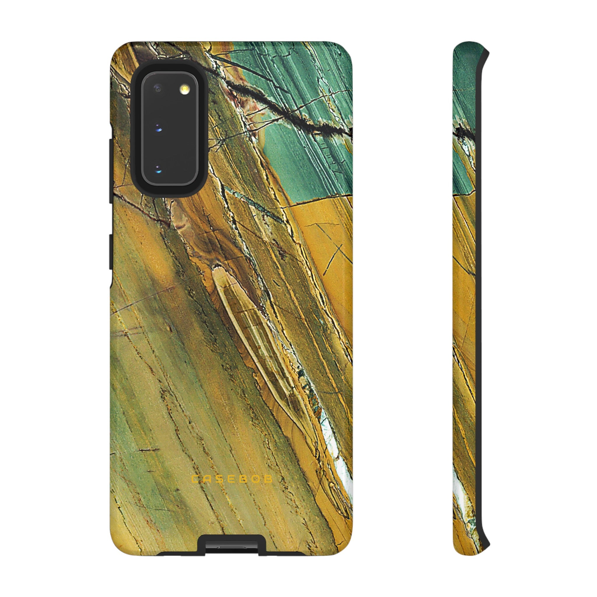 Cracked Yellow - Protective Phone Case