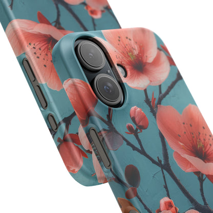 Floral Harmony Burst iPhone 16 - Slim Phone Case