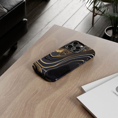 Elegant Gold Streams - iPhone Case