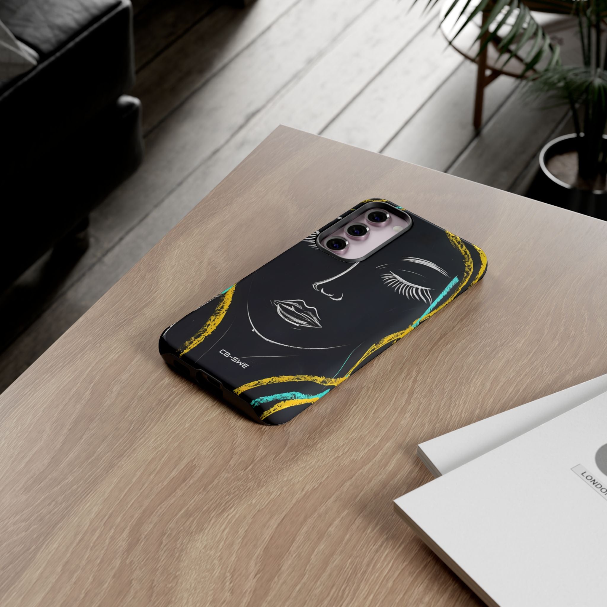 Vivid Minimalist Portrait - Samsung Case