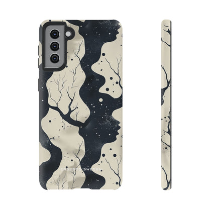 Organic Fluid Silhouettes with Cosmic Depth  Samsung S21 - Tough Phone Case