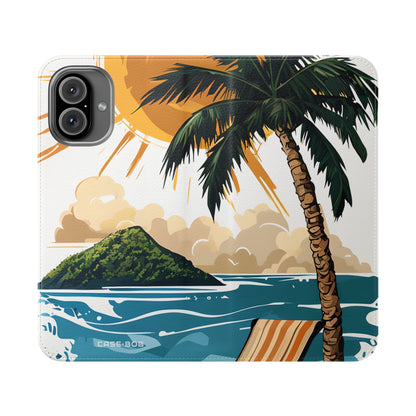 Palm Sunscape - iPhone 16 Plus Case - Wallet