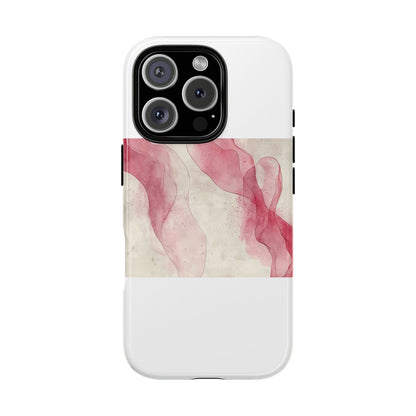 Crimson Ribbons iPhone 16 Pro Case - Tough