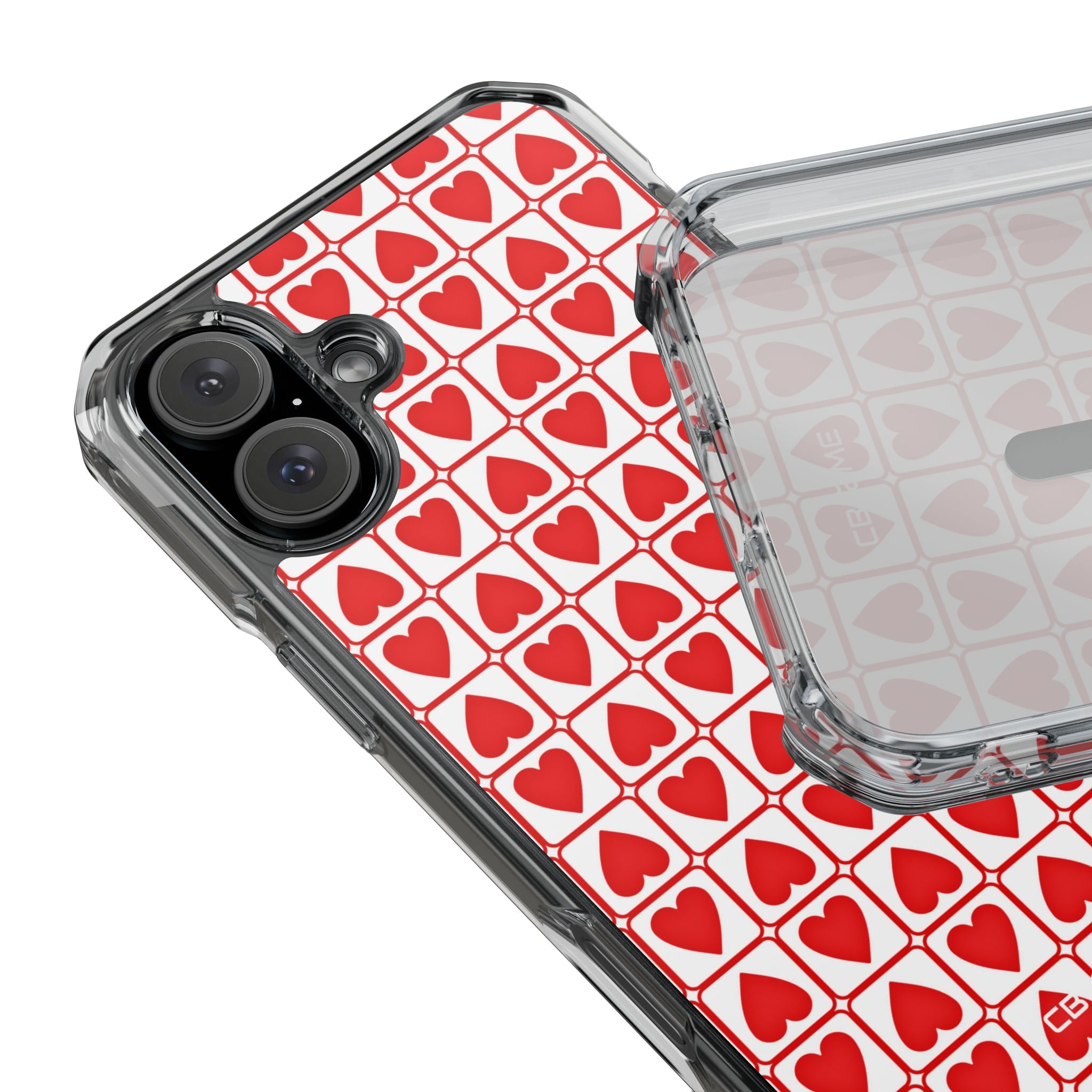 Hearts In Squares iPhone Case - Impact