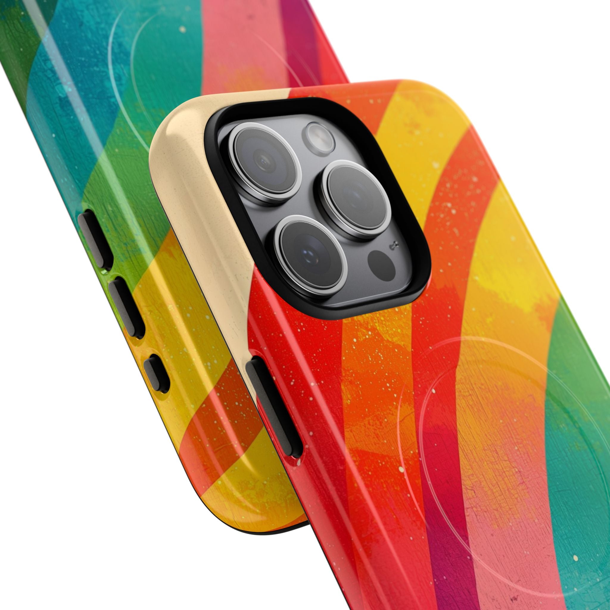 Textured Rainbow Arc iPhone 15 Pro Max Case - Tough+