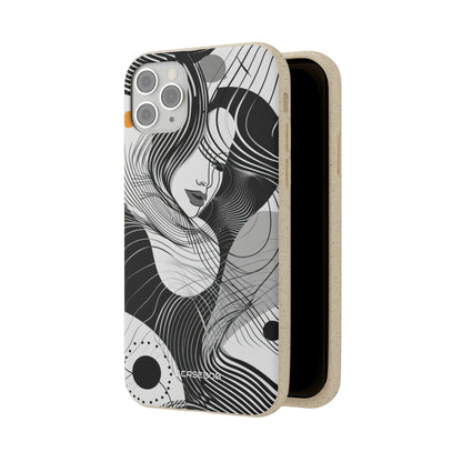 Fluid Noir Rhythm | Biodegradable Phone Case