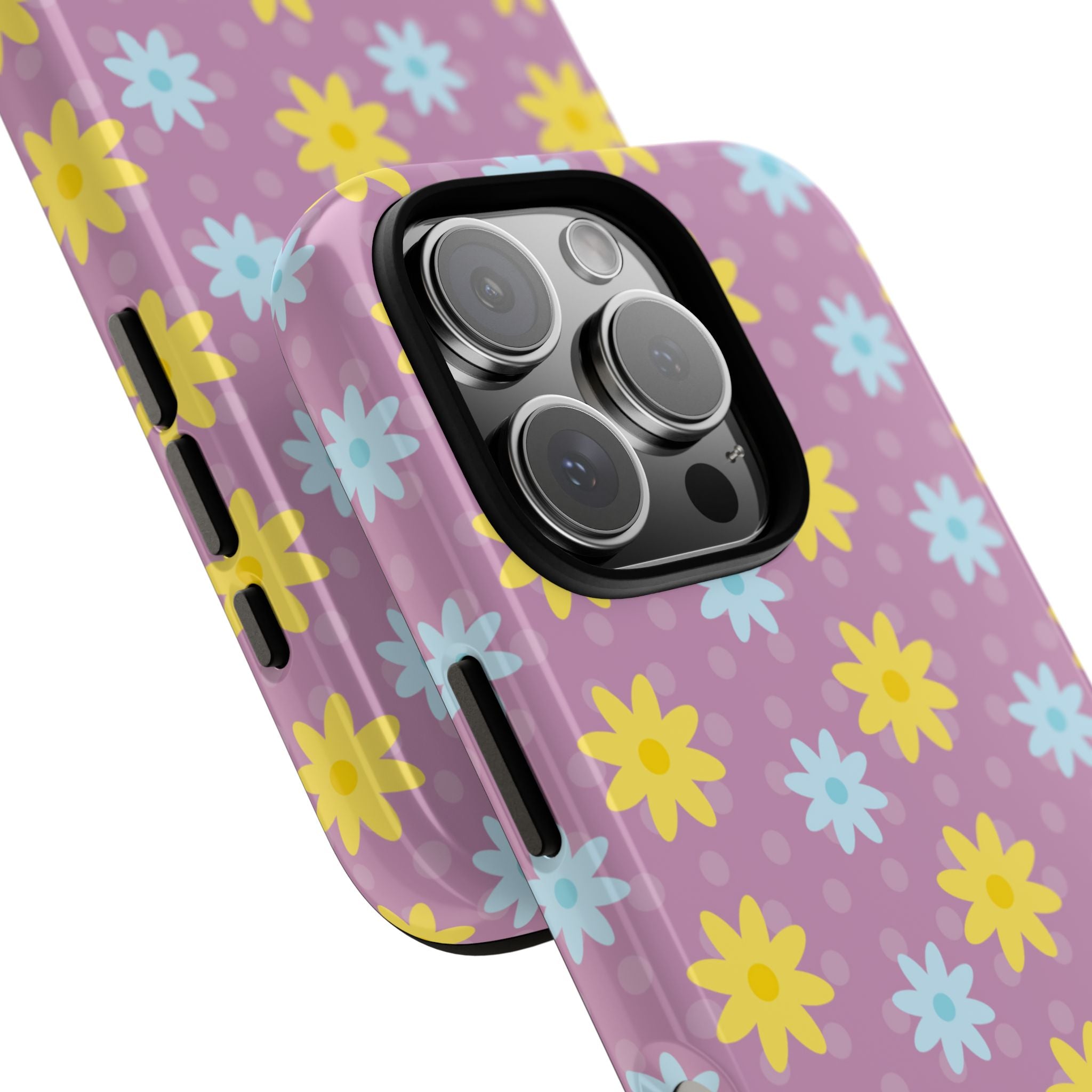 Flower Dots Dance - iPhone Case