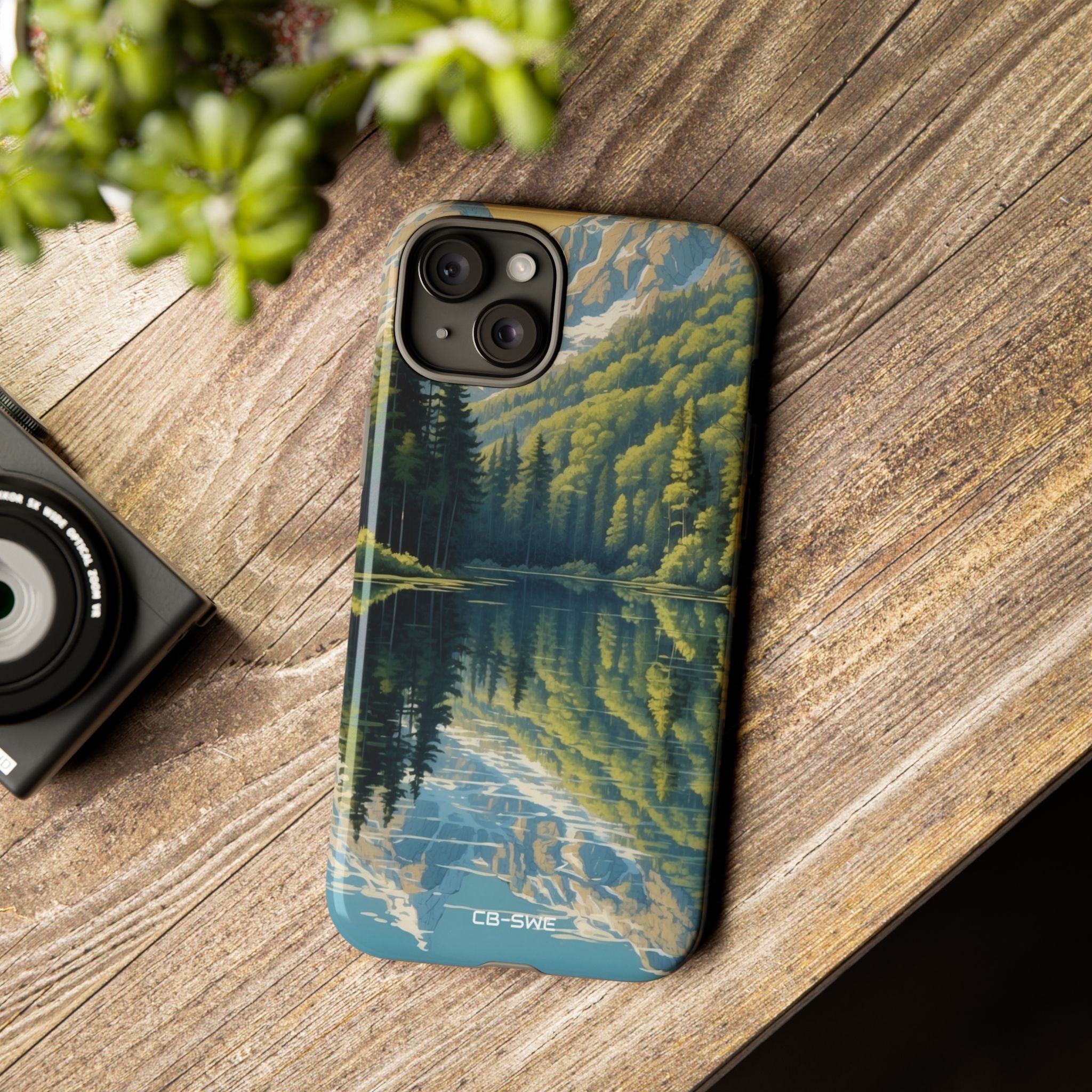 Mountain Peaks Reflect - iPhone Case