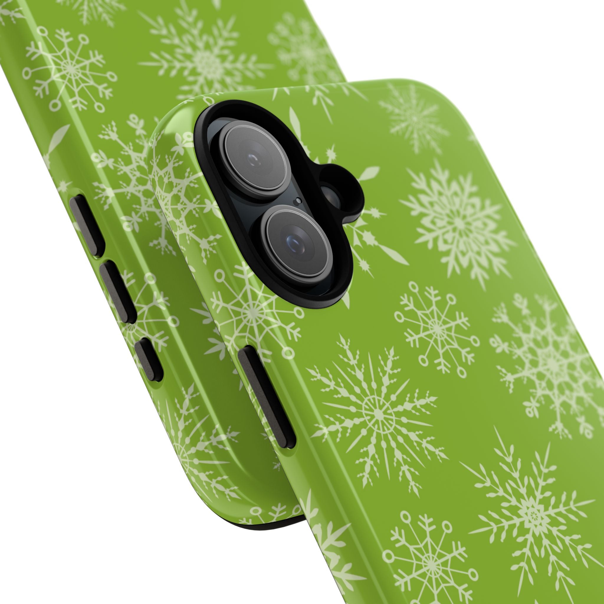 Snowflakes Dance Playfully - iPhone Case