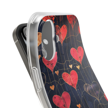 Golden Hearts Network iPhone 16 Case - Soft