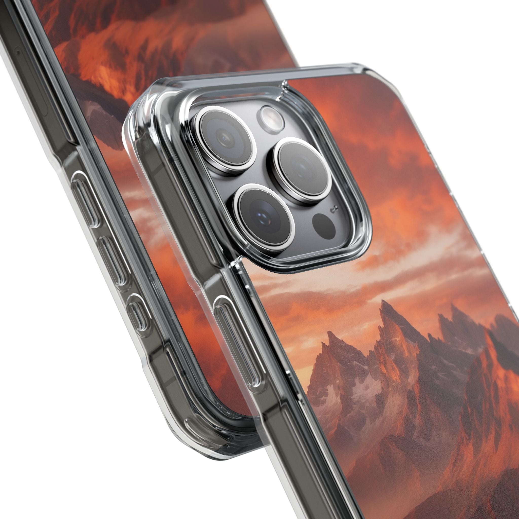 Mountain Peaks Glowing iPhone Case - Impact