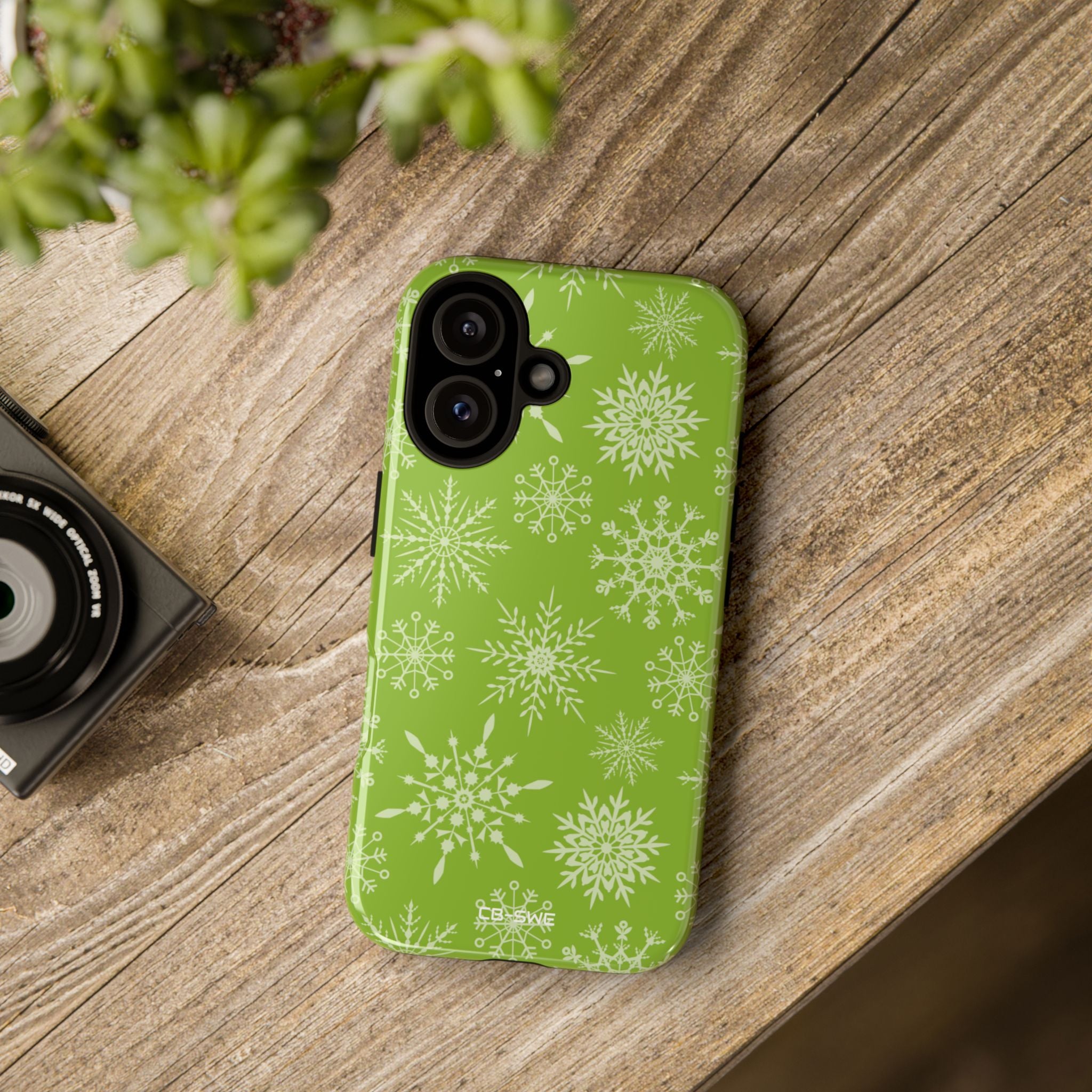 Snowflakes Dance Playfully - iPhone Case