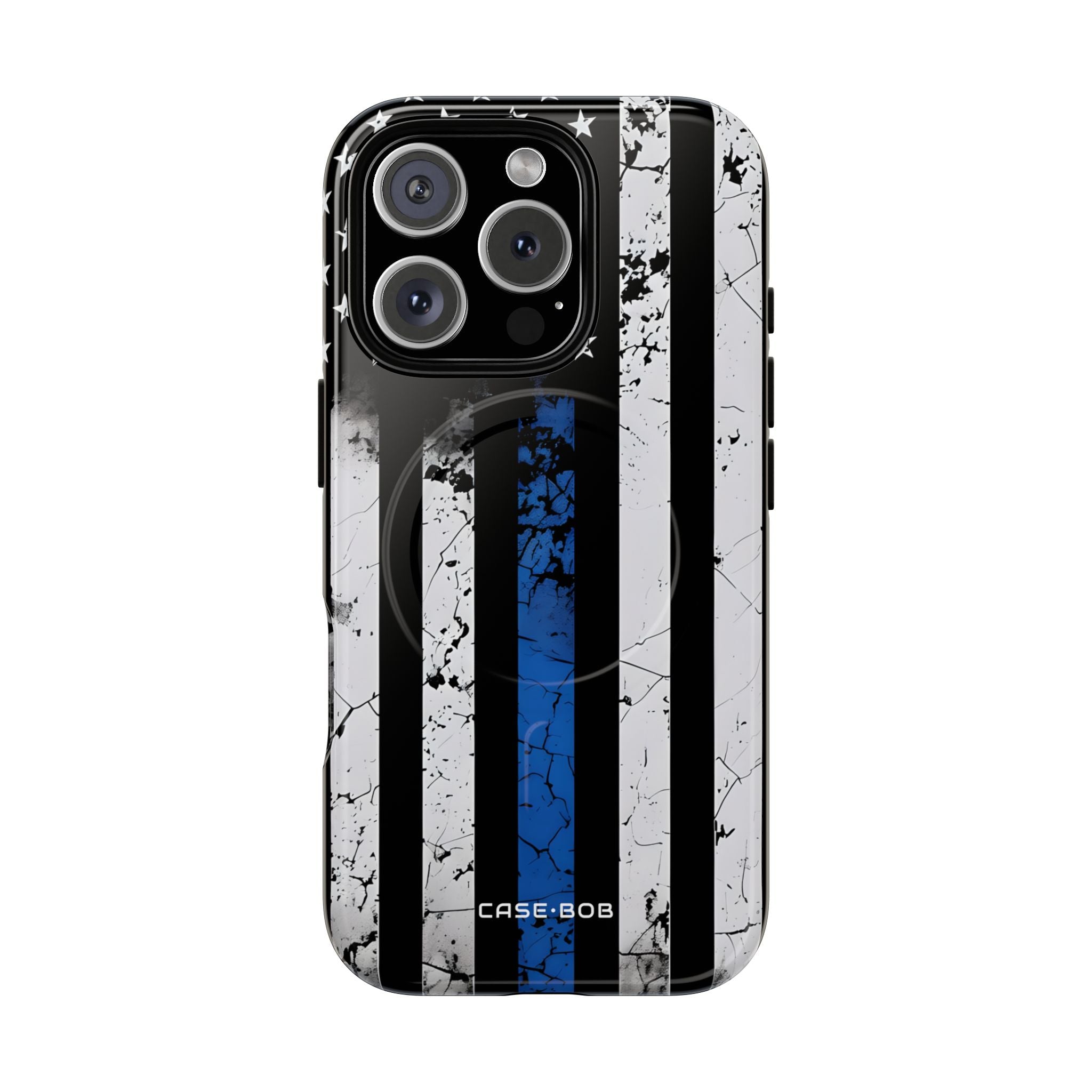 Blue Stripe Flag iPhone 16 Pro Case - Tough+