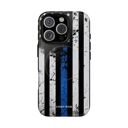 Blue Stripe Flag iPhone 16 Pro Case - Tough+