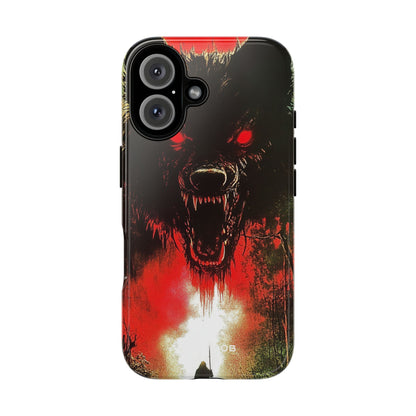 Crimson Wolf iPhone 16 Plus Case - Tough