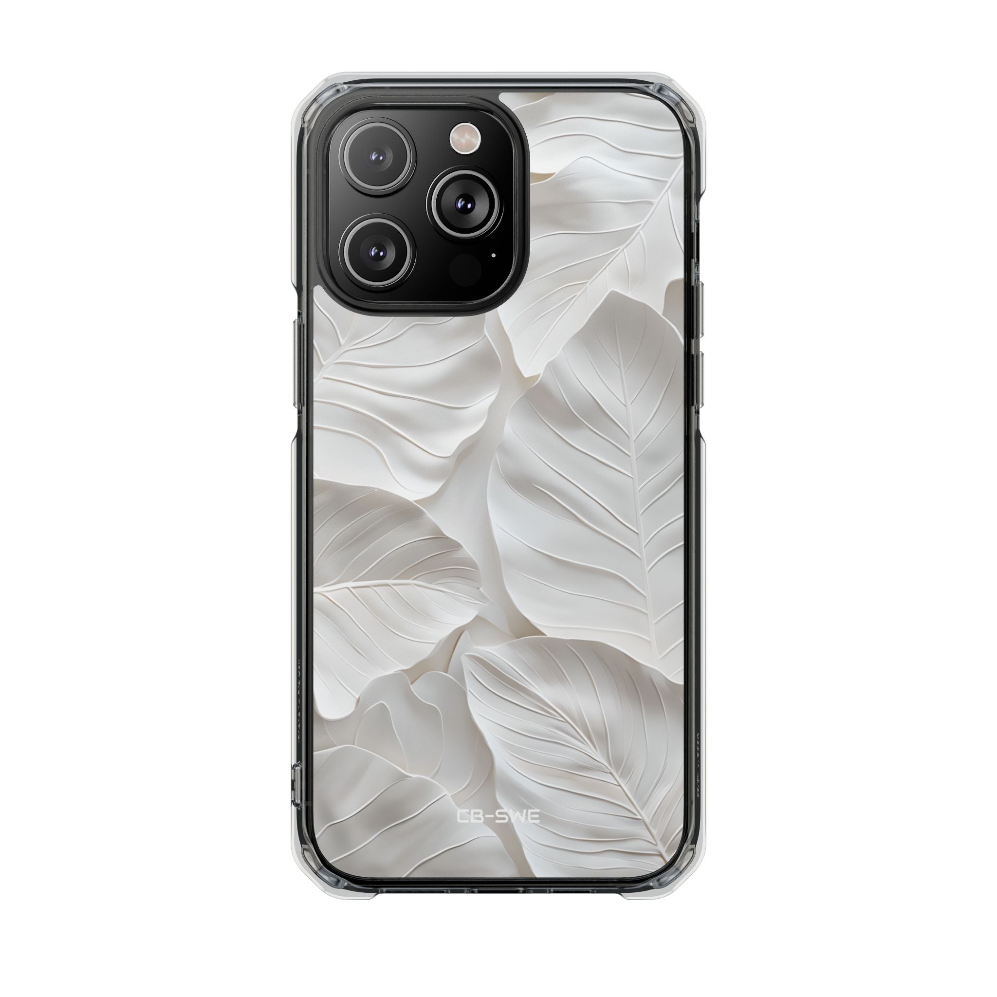 Elegant Leaf Relief iPhone Case - Impact