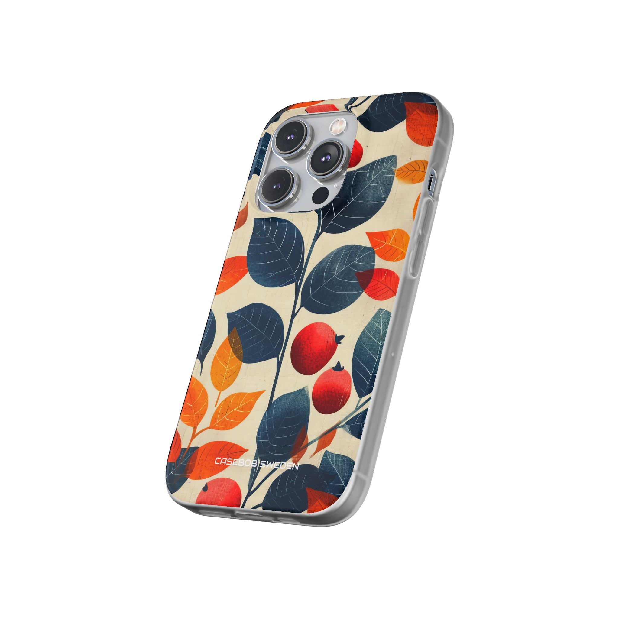 Autumn Nature Pattern - Flexi iPhone 14 Phone Case