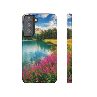 Azure Alpine Lake Phone Case - Protective Phone Case