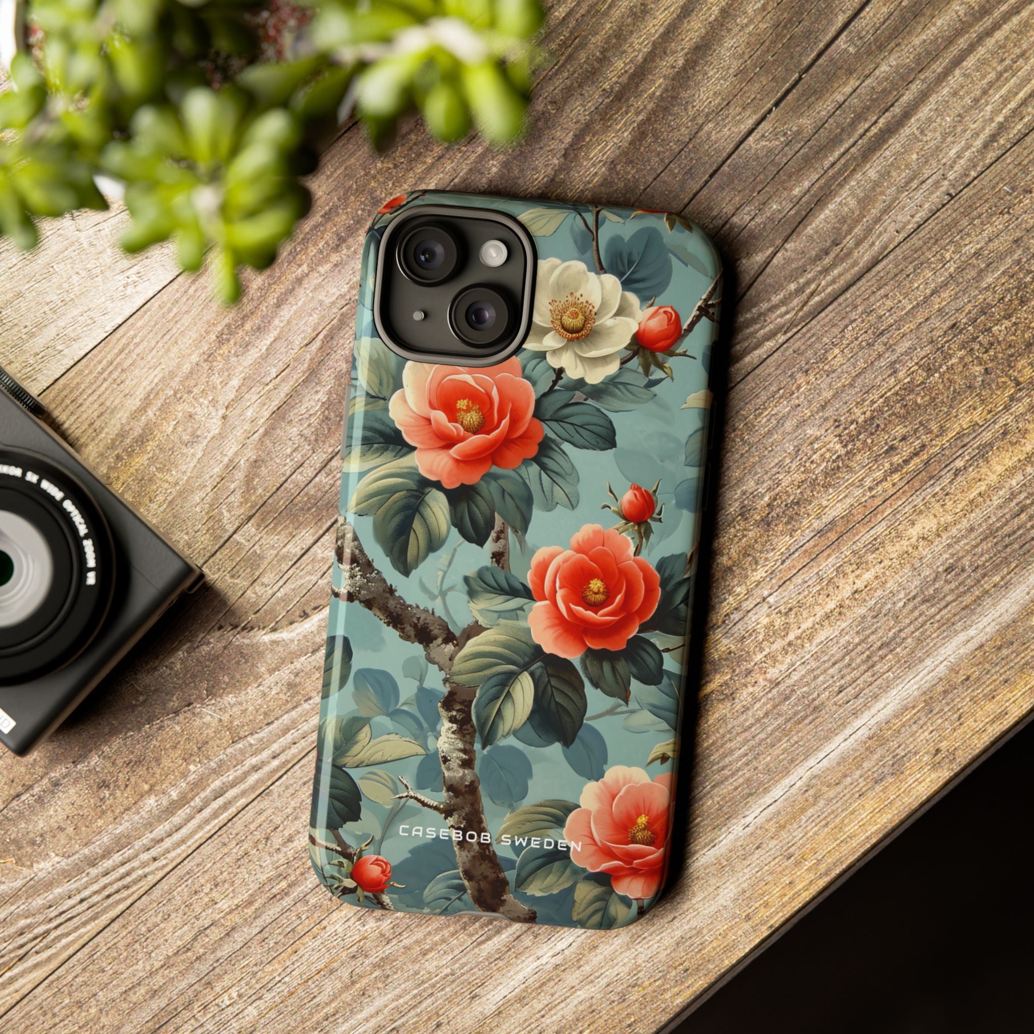 Vintage Floral Romance iPhone 15 - Tough Phone Case