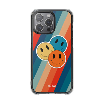 Retro Smiley Harmony iPhone Case - Impact
