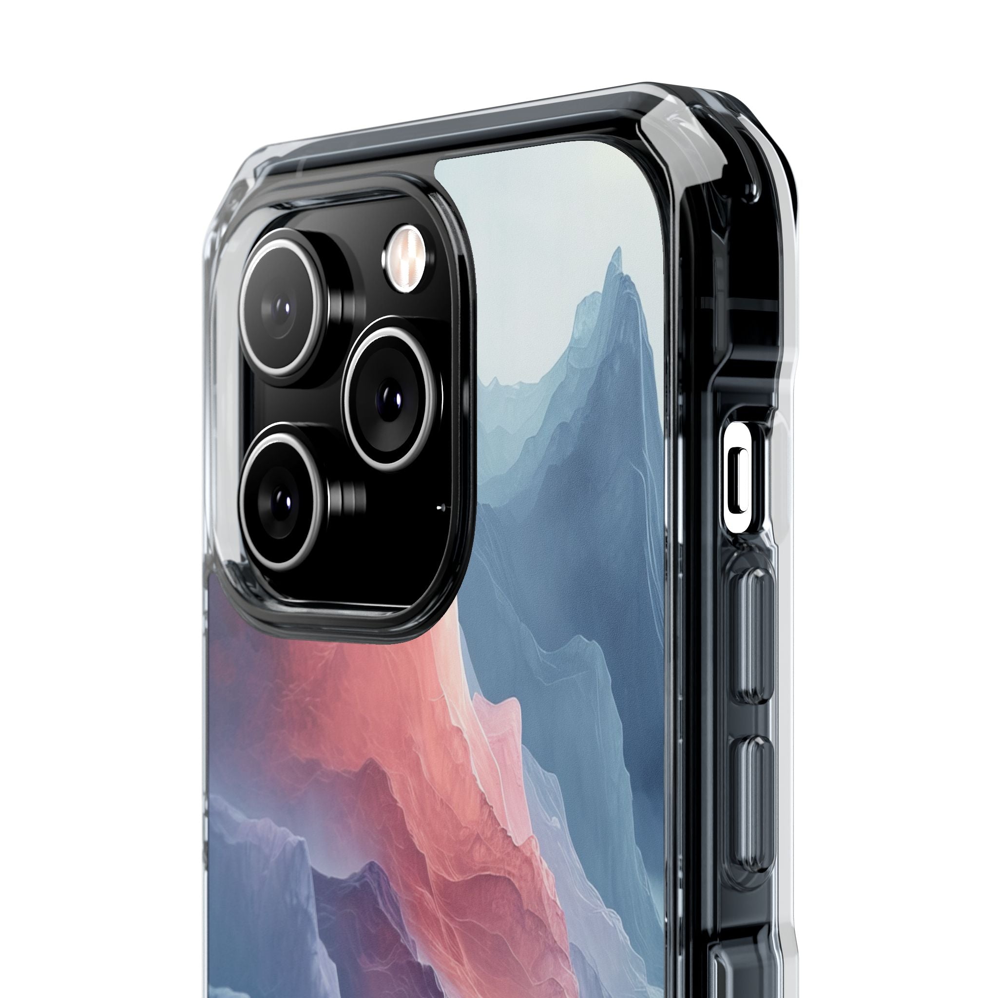 Mountain Wave Serenity - Clear Impact iPhone 14 Phone Case