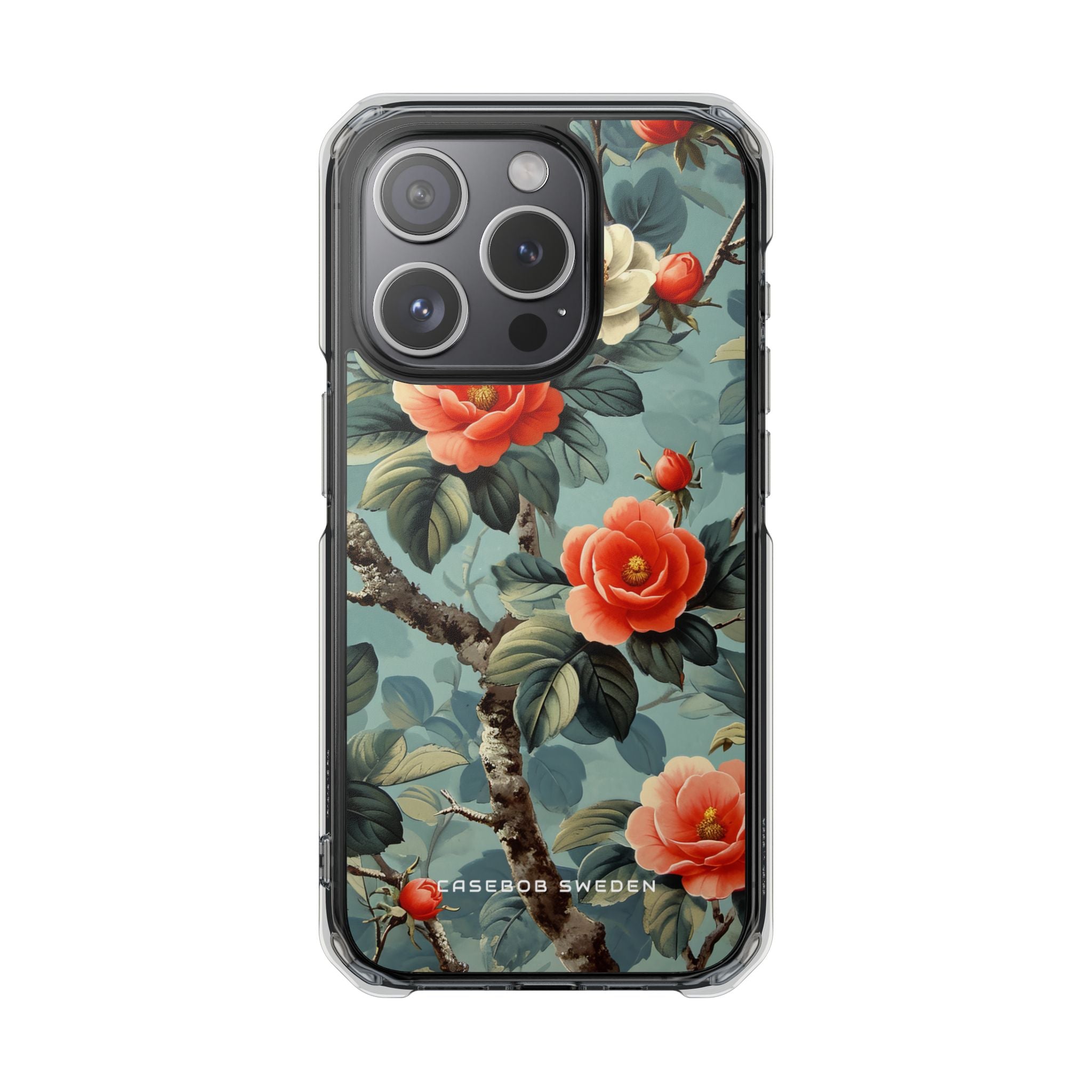 Vintage Floral Romance iPhone 15 - Clear Impact Phone Case