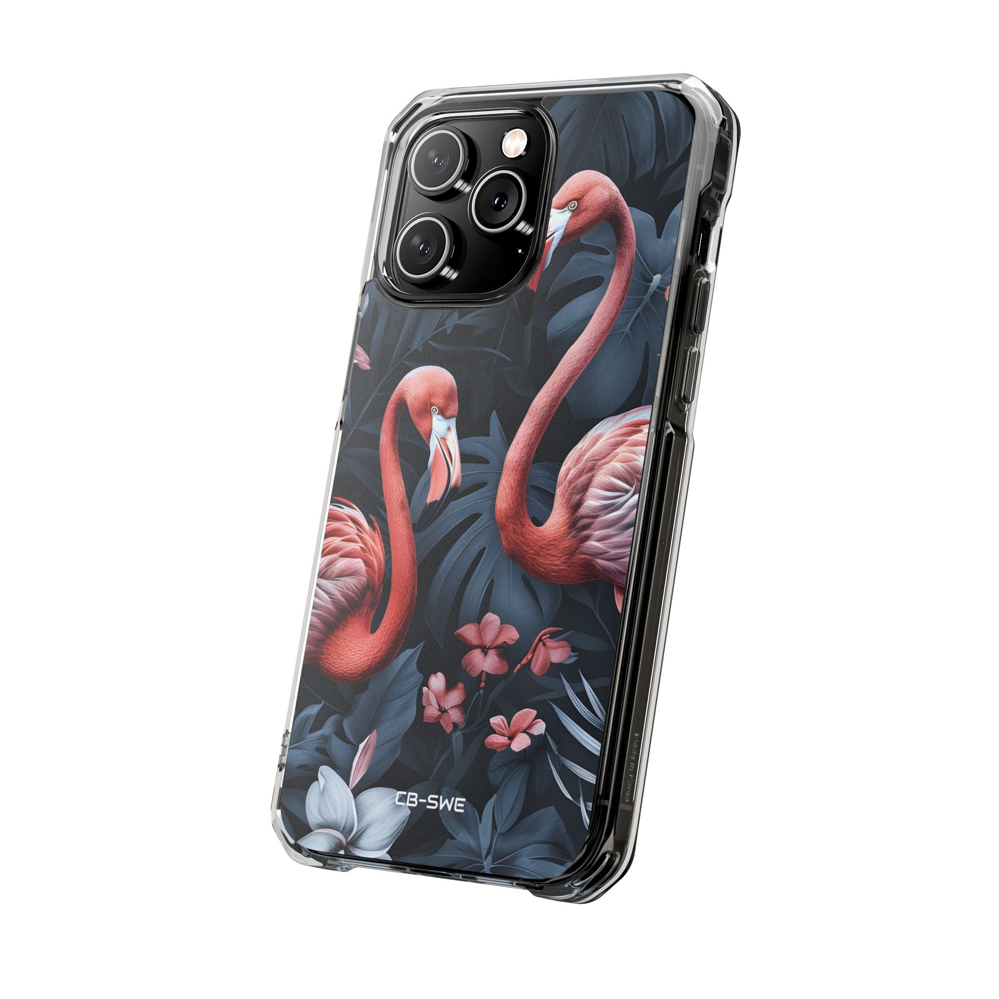 Flamingos Embrace Nature iPhone Case - Impact