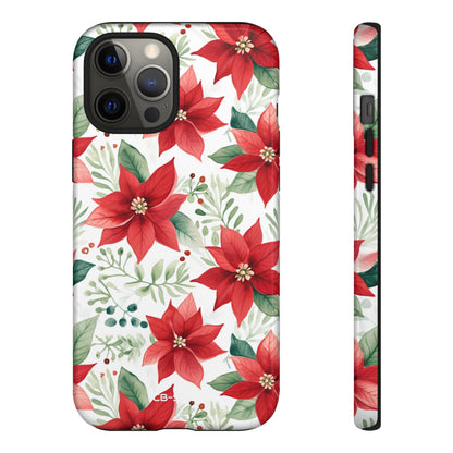Poinsettias Bloom Bright - iPhone Case