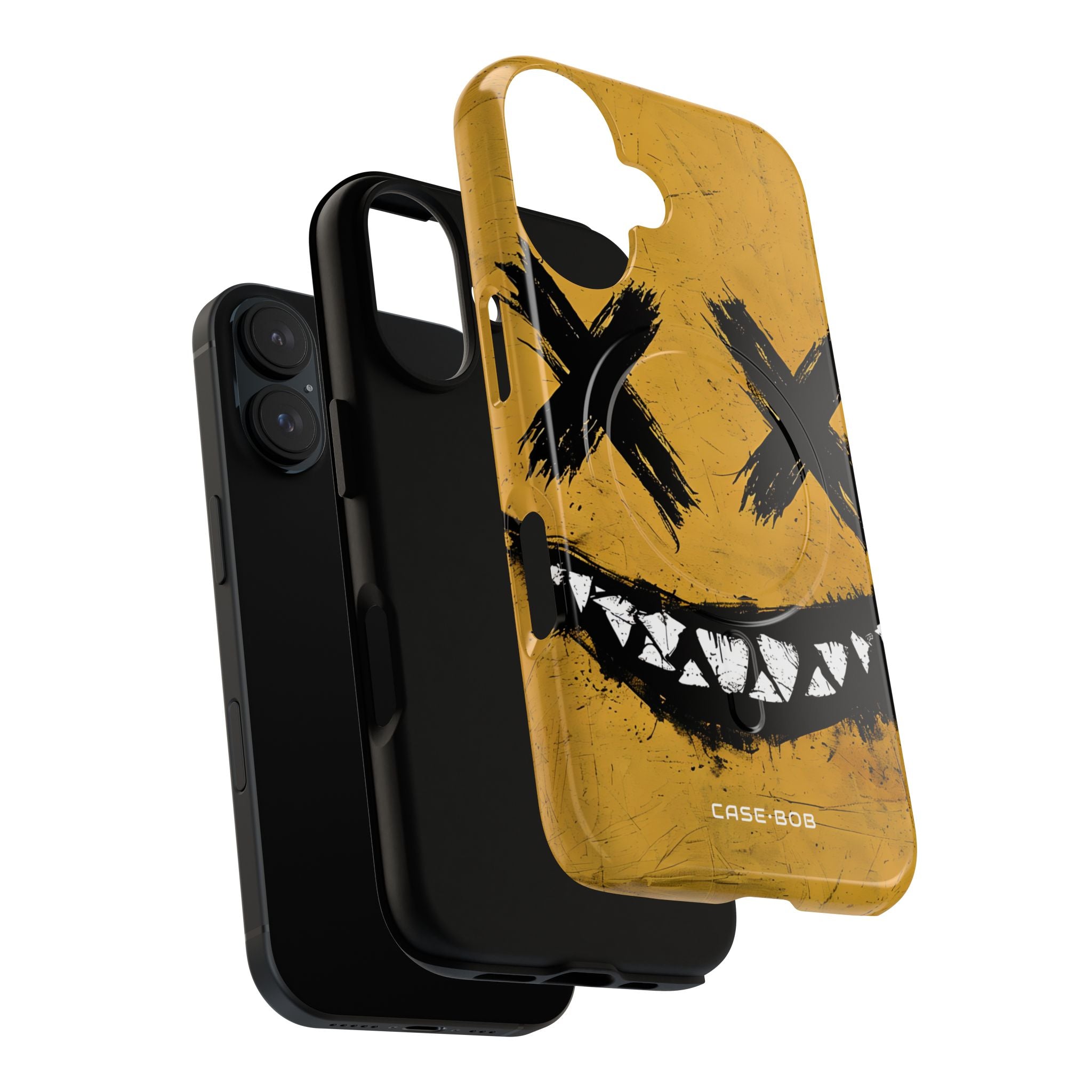 Jagged Smile Yellow iPhone 16 Case - Tough+